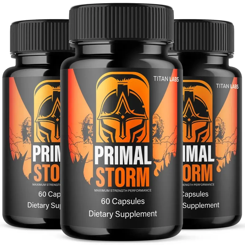 Three bottles of Primal Storm